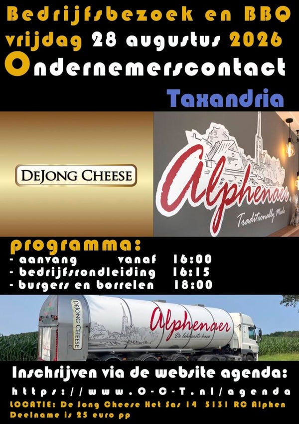 Bedrijfsbezoek en BBQ De Jong Cheese