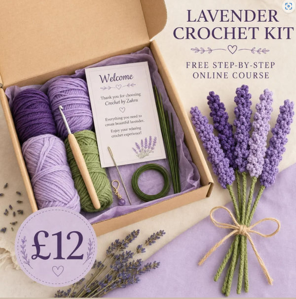 Lavender Crochet Kit with Free Online Course