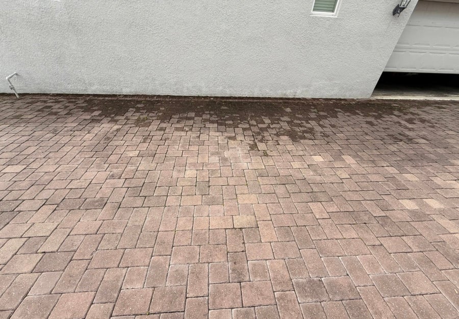 Maintained residential exterior and driveway