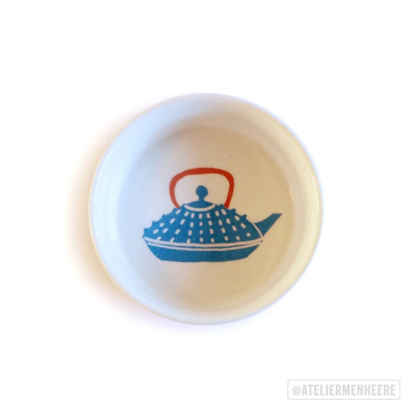 Theepot blauw (schaaltje)