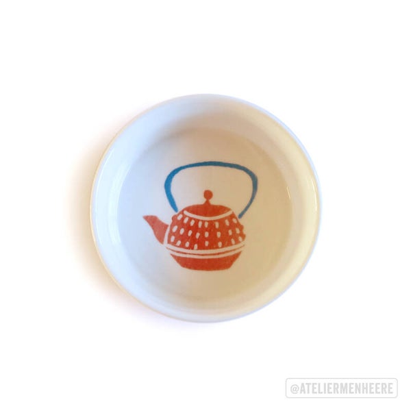 Theepot koraalrood (schaaltje)
