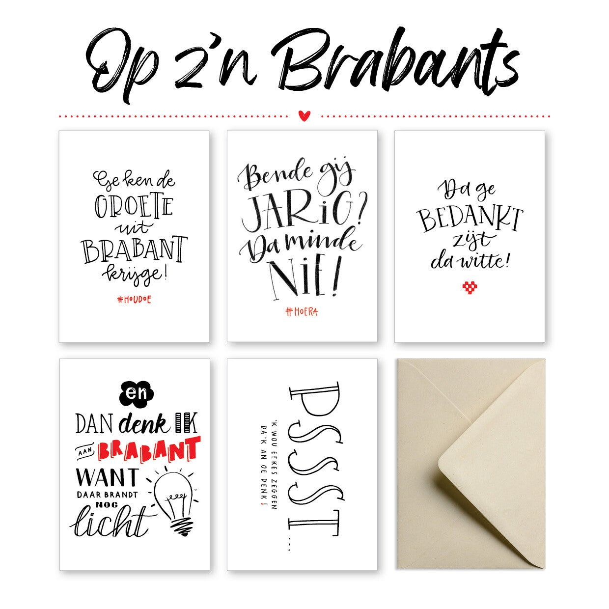 Op zijn Brabants - Kaartenset