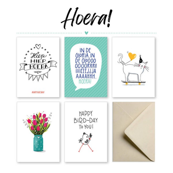 Hoera - Kaartenset