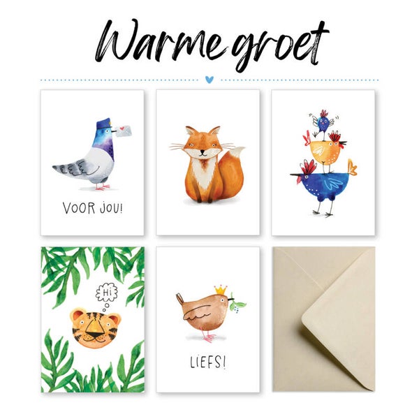 Warme groet - Kaartenset