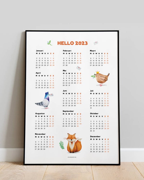 Poster Jaarkalender 2023