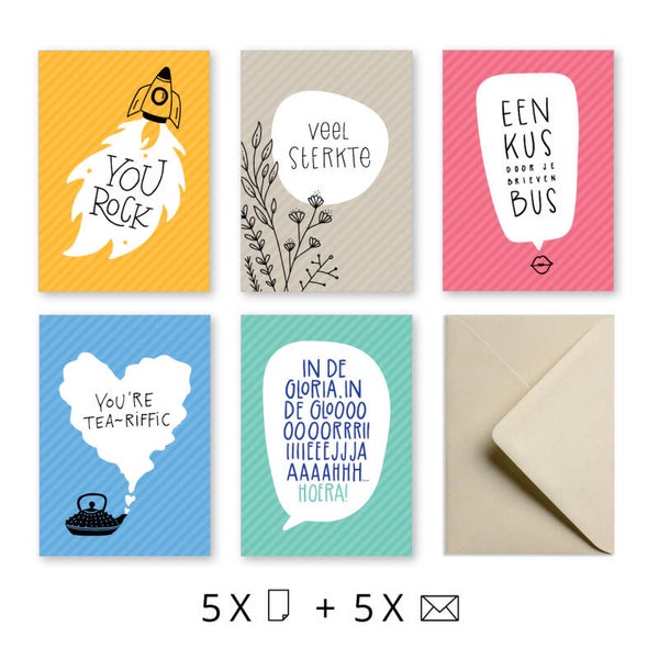 Rainbow (5 kaarten + envelop)