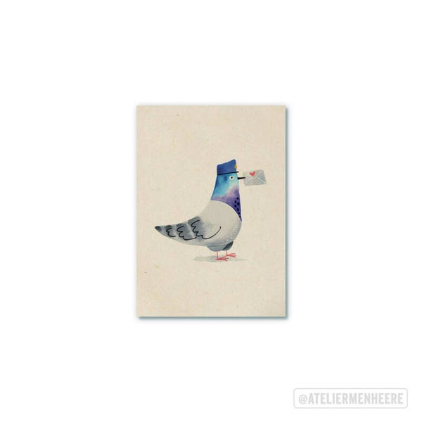 Minikaartje Postduif