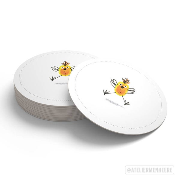 Kuikentje Bierviltjes – Set van 10