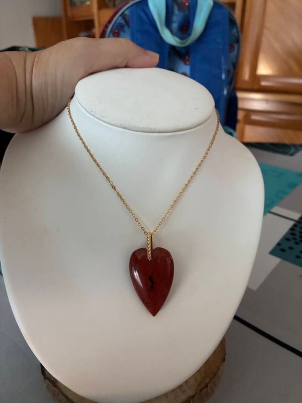 Pendentif Jaspe rouge