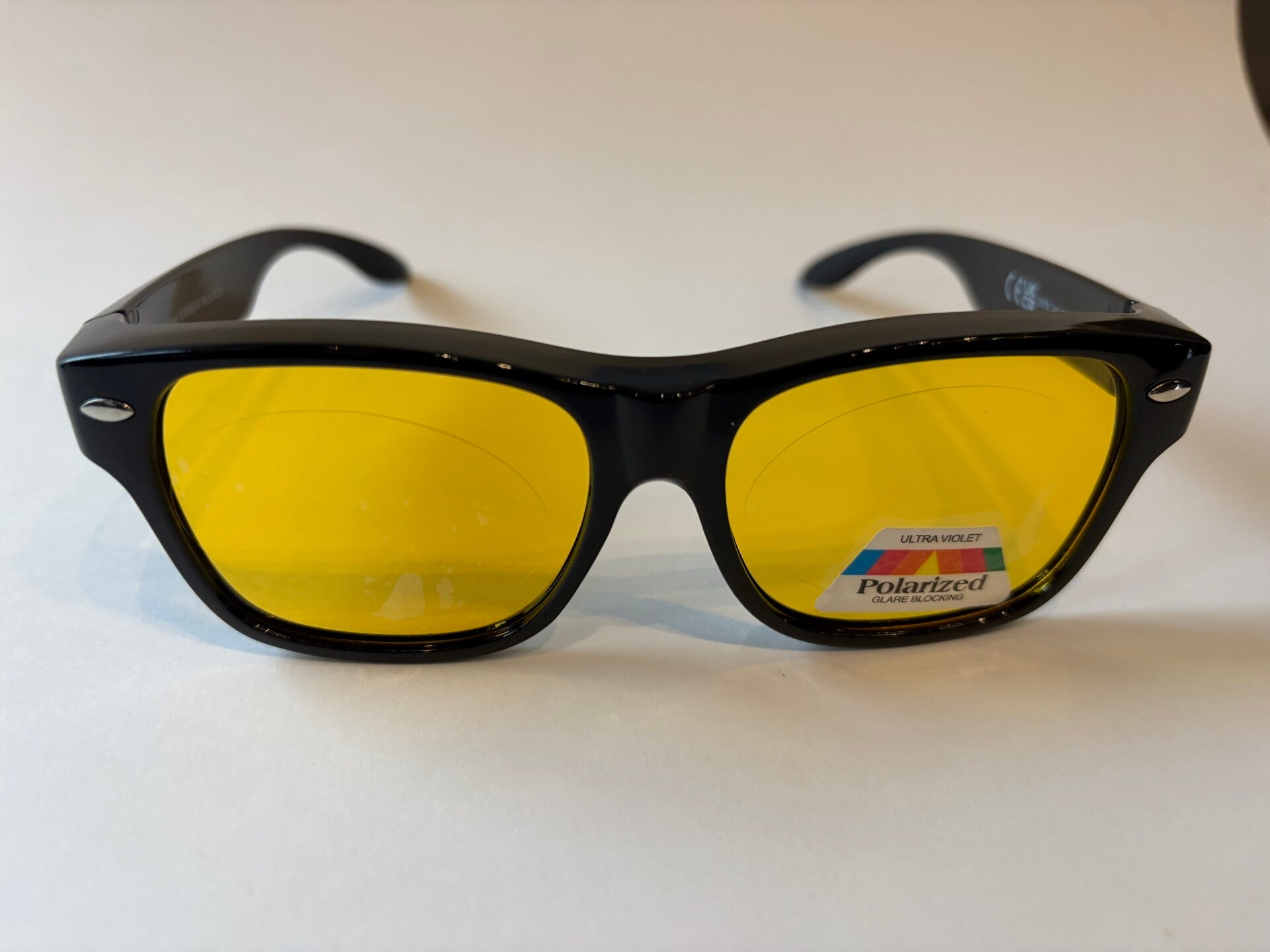 overzetzonnebril 2022N geel glas zwart