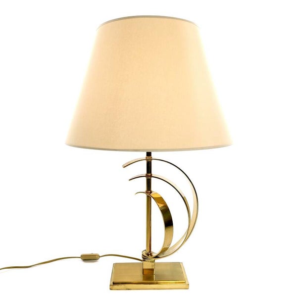 Tafellamp J.L.B. messing jaren '70-'80 Hollywood Regency