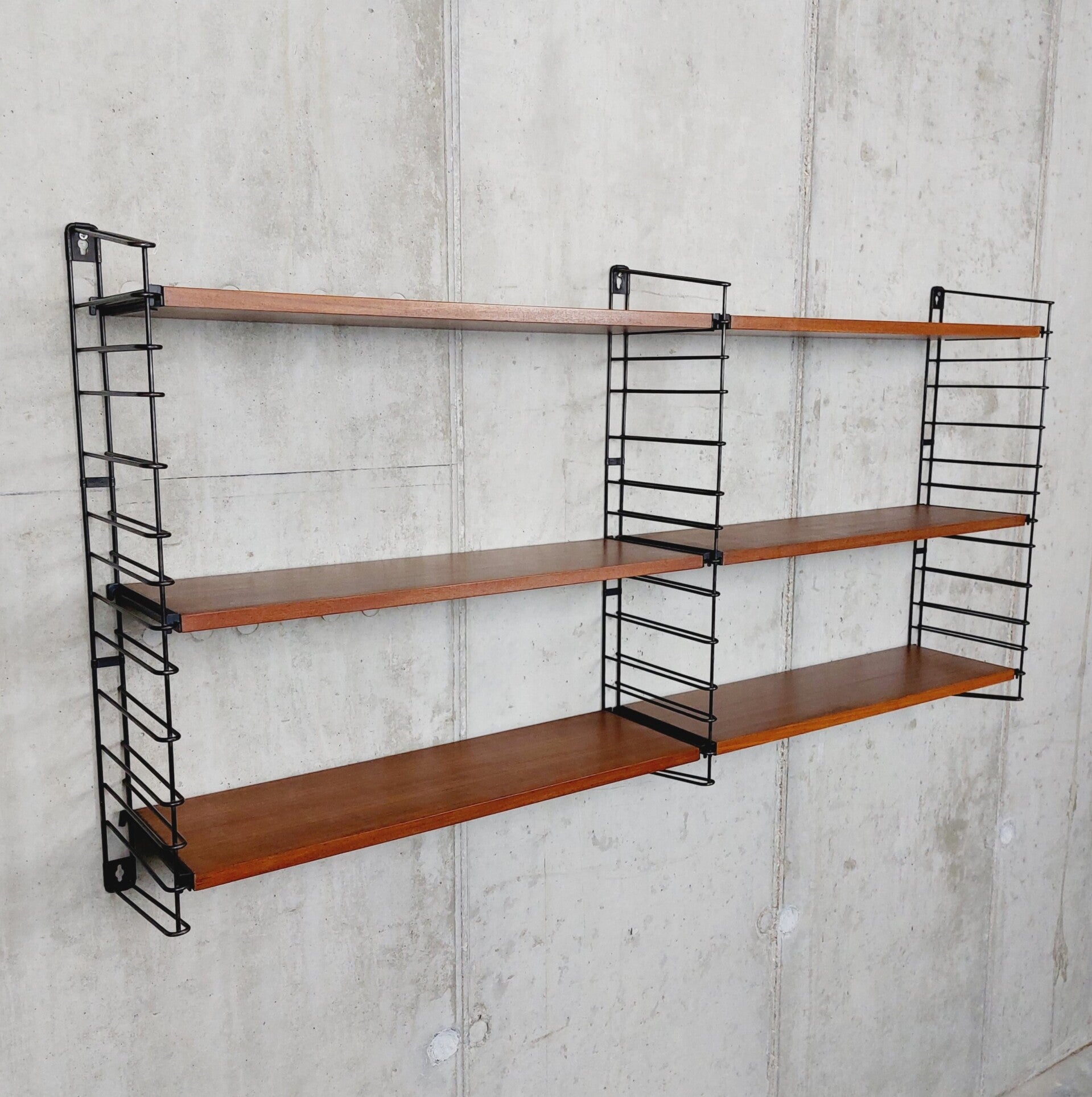 Tomado teak houten wandrek jaren '60 vintage