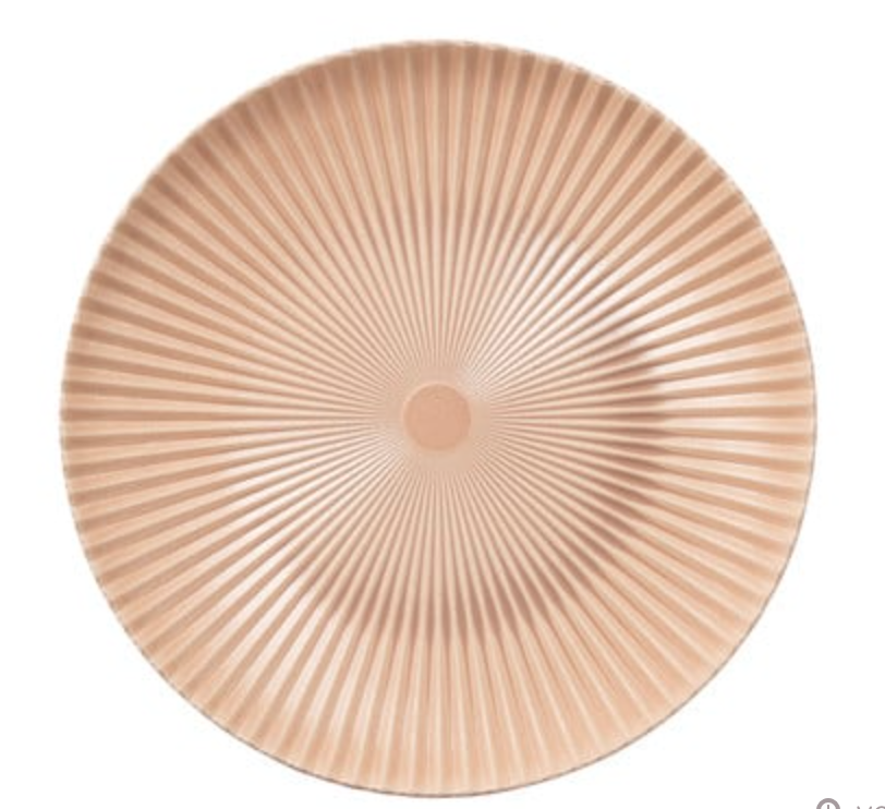 Plateau roze ribbel