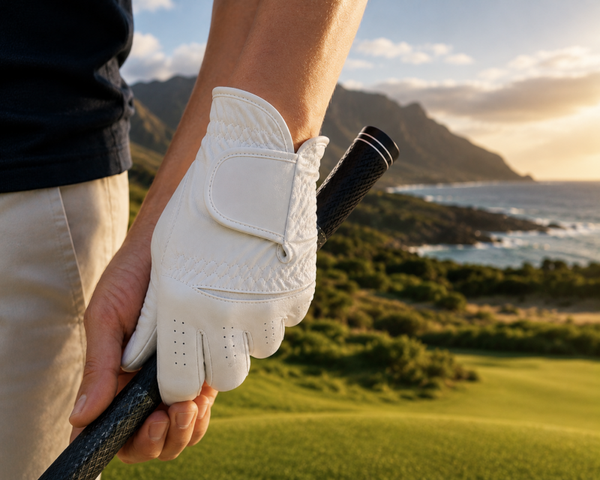 Gant de golf au bord de l'océan
