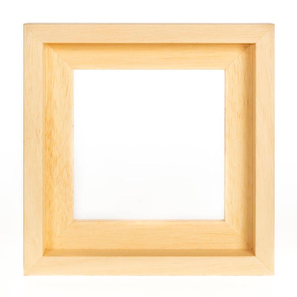 Baklijst blank hout breed 15 x 15 cm