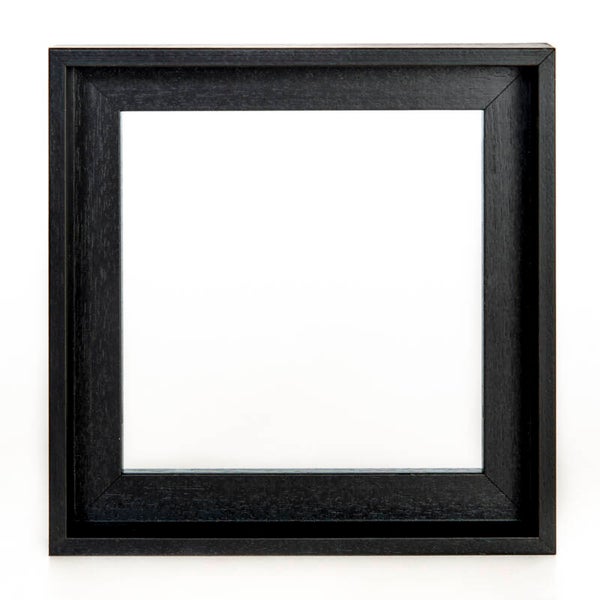 Baklijst zwart hout smal 70 x 70 cm