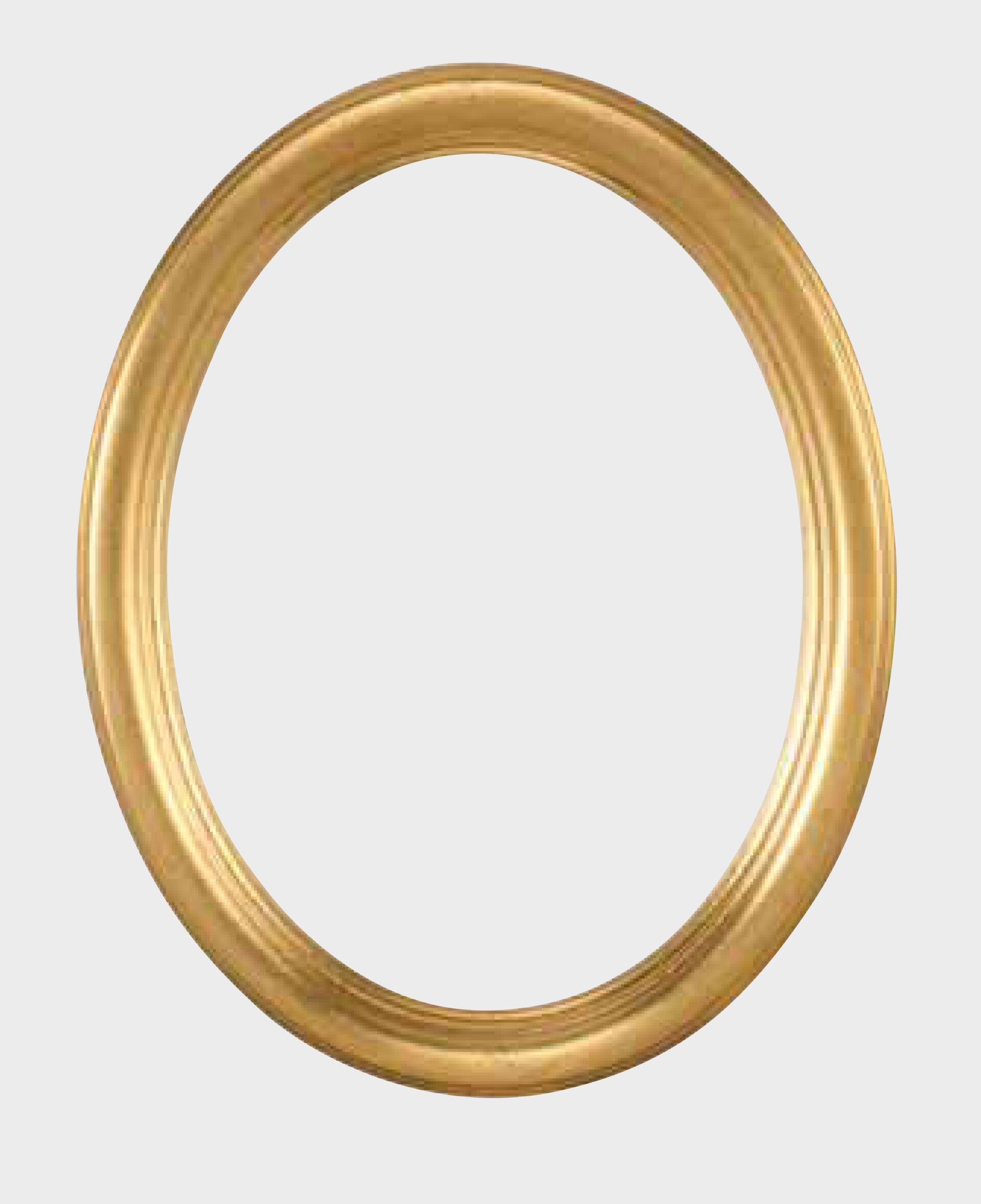 Ovale lijst goud 8 x 10 cm