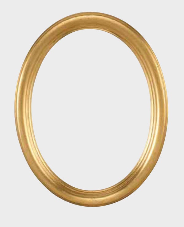 Ovale lijst goud 40 x 50 cm