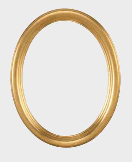 Ovale lijst goud 35 x 50 cm