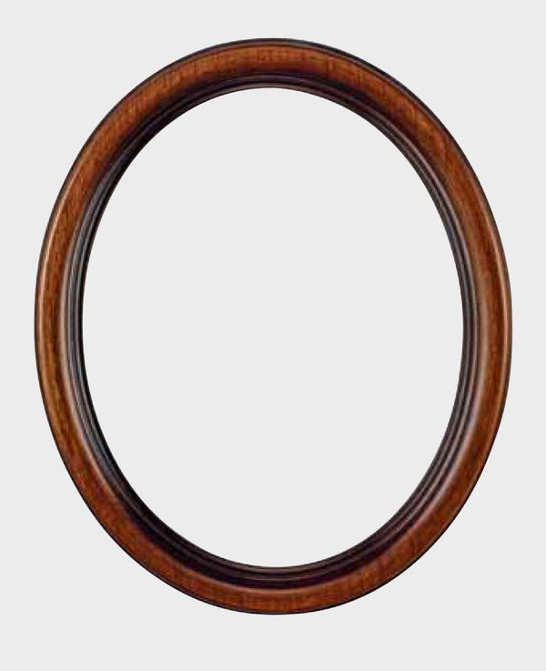 Ovale lijst noten 18 x 24 cm