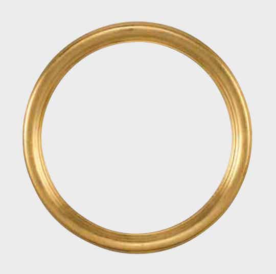 Ronde lijst goud 18 cm