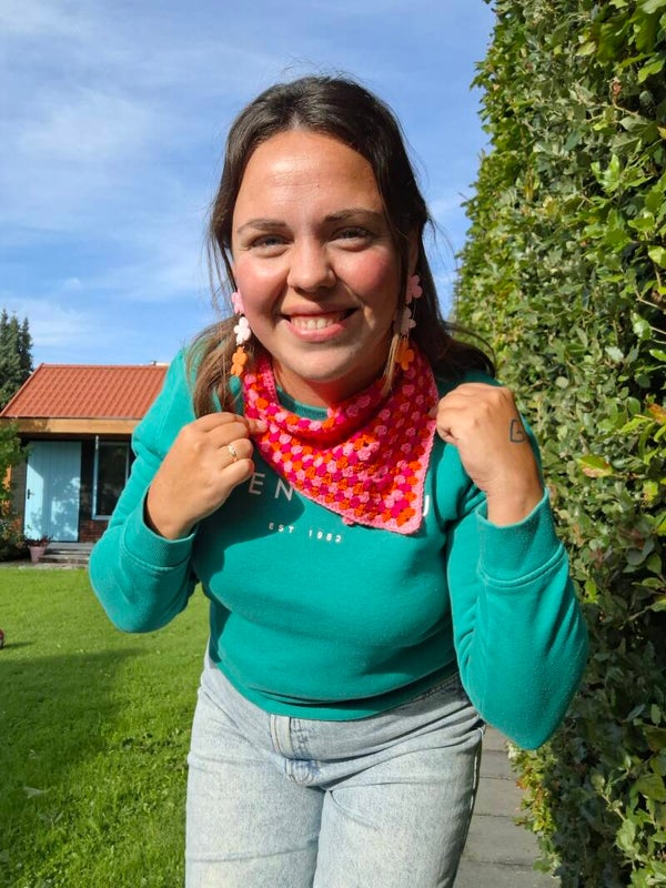 Haakpatroon Knoopsjaaltje Serena