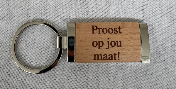 Houten sleutelhanger