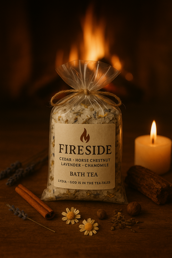 Cozy Fireside Herbal Tea Bath
