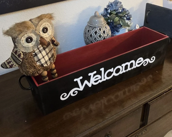 Welcome Decorative Centerpiece Box