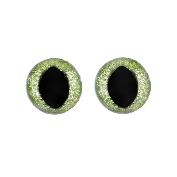Opry glitter kattenogen 15 mm (per set)