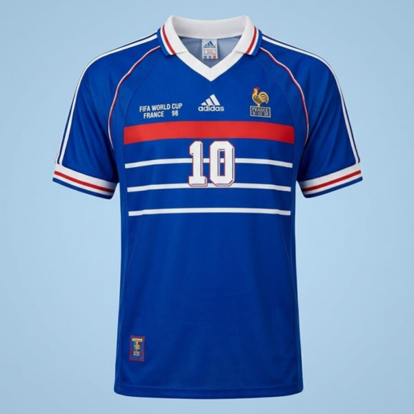 Maillot Historique Équipe de France 1998 - Zinedine Zidane #10