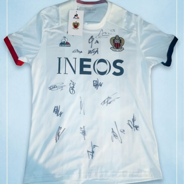 Maillot OGC Nice Extérieur 2023/2024 Dédicacé / Signé