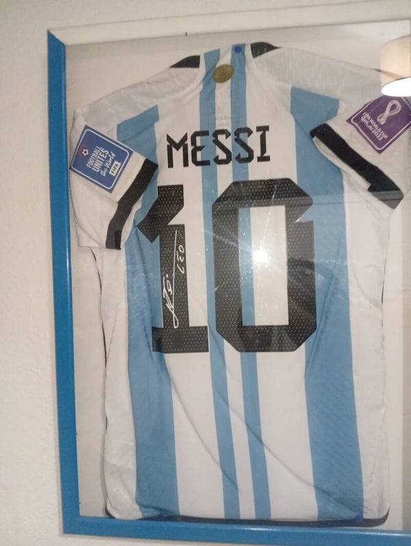 Maillot de Lionel Messi de la Coupe du monde 2022  signé
