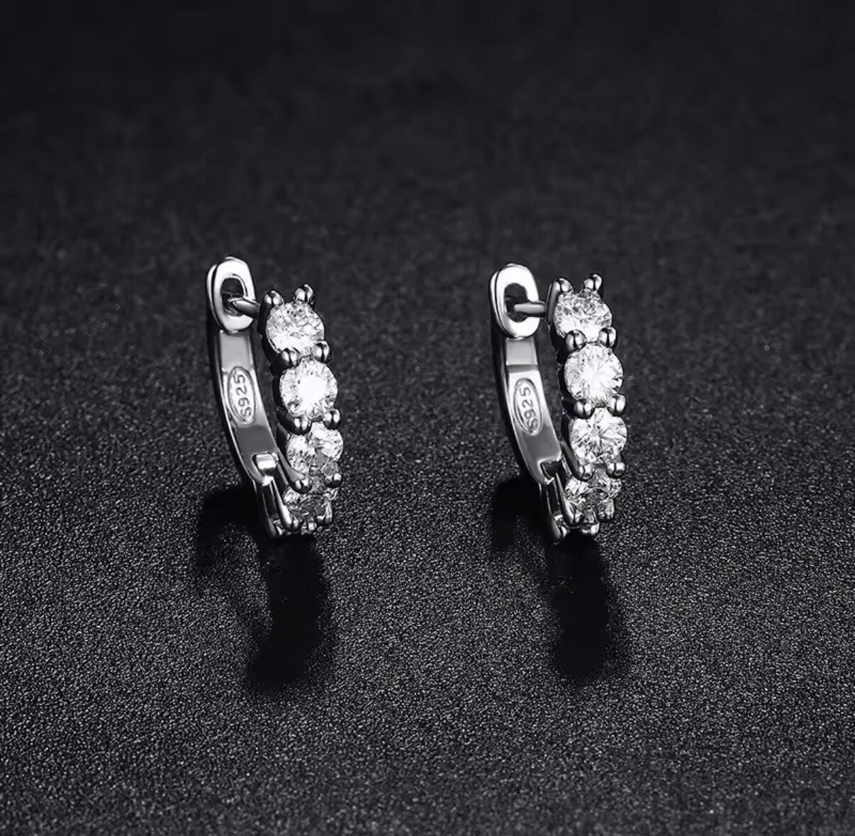 0,1ct bling hoop earrings