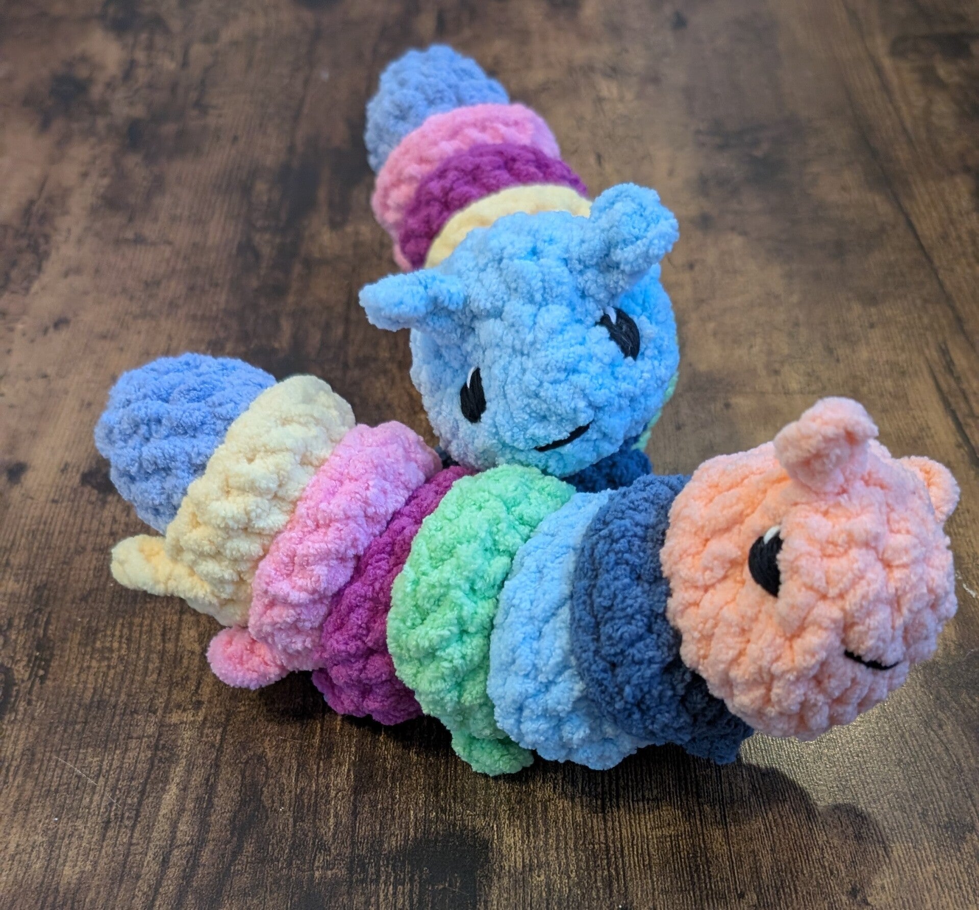 Colorful Caterpillar (select head color below)