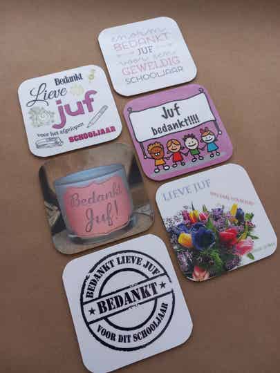 Onderzetters Juf