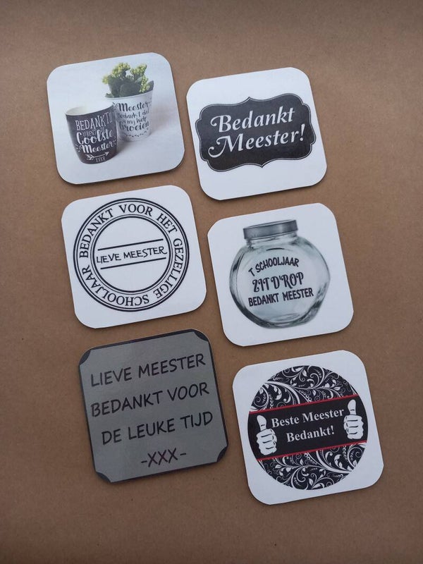 Onderzetters Meester