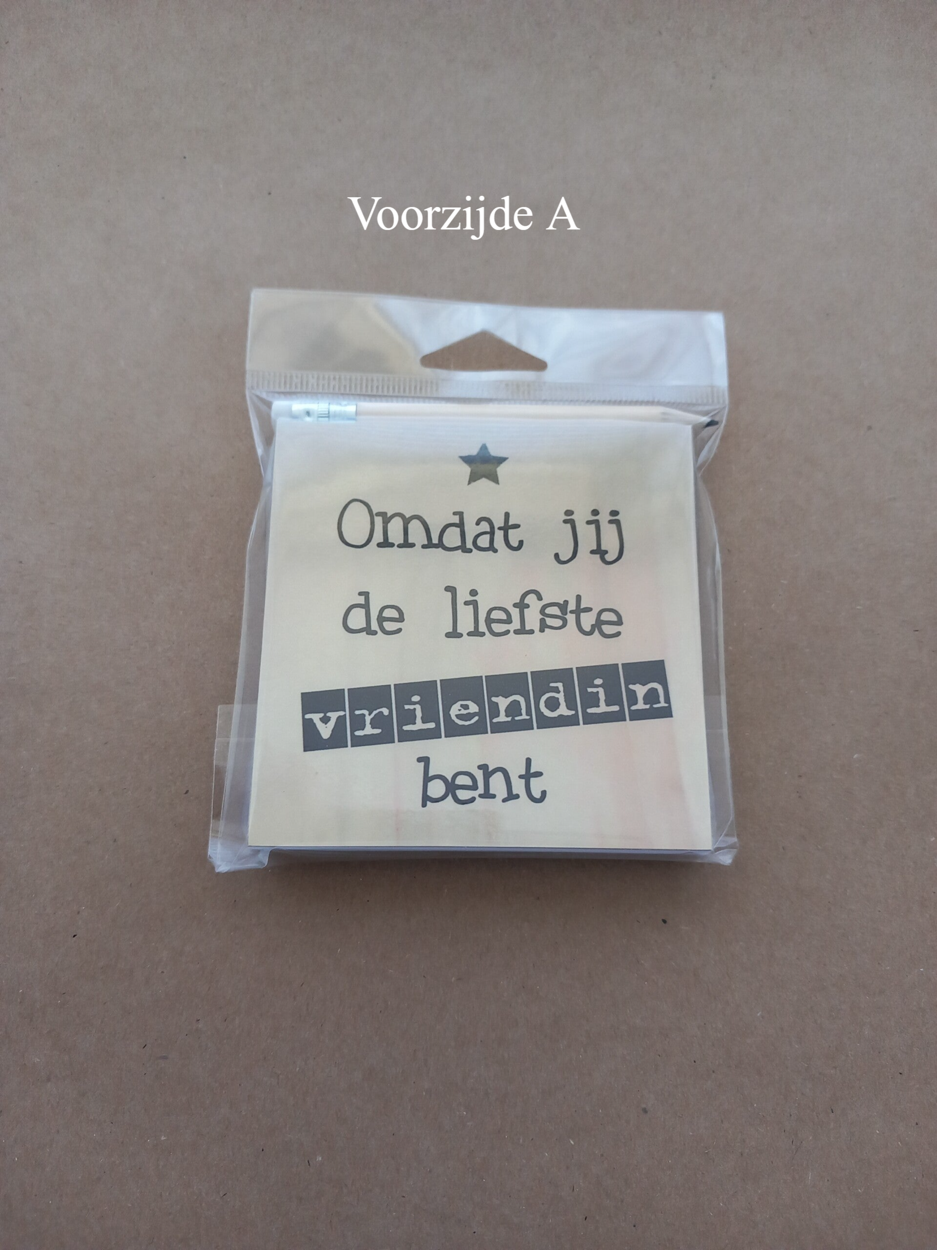 Notitieblokje Vriendin A