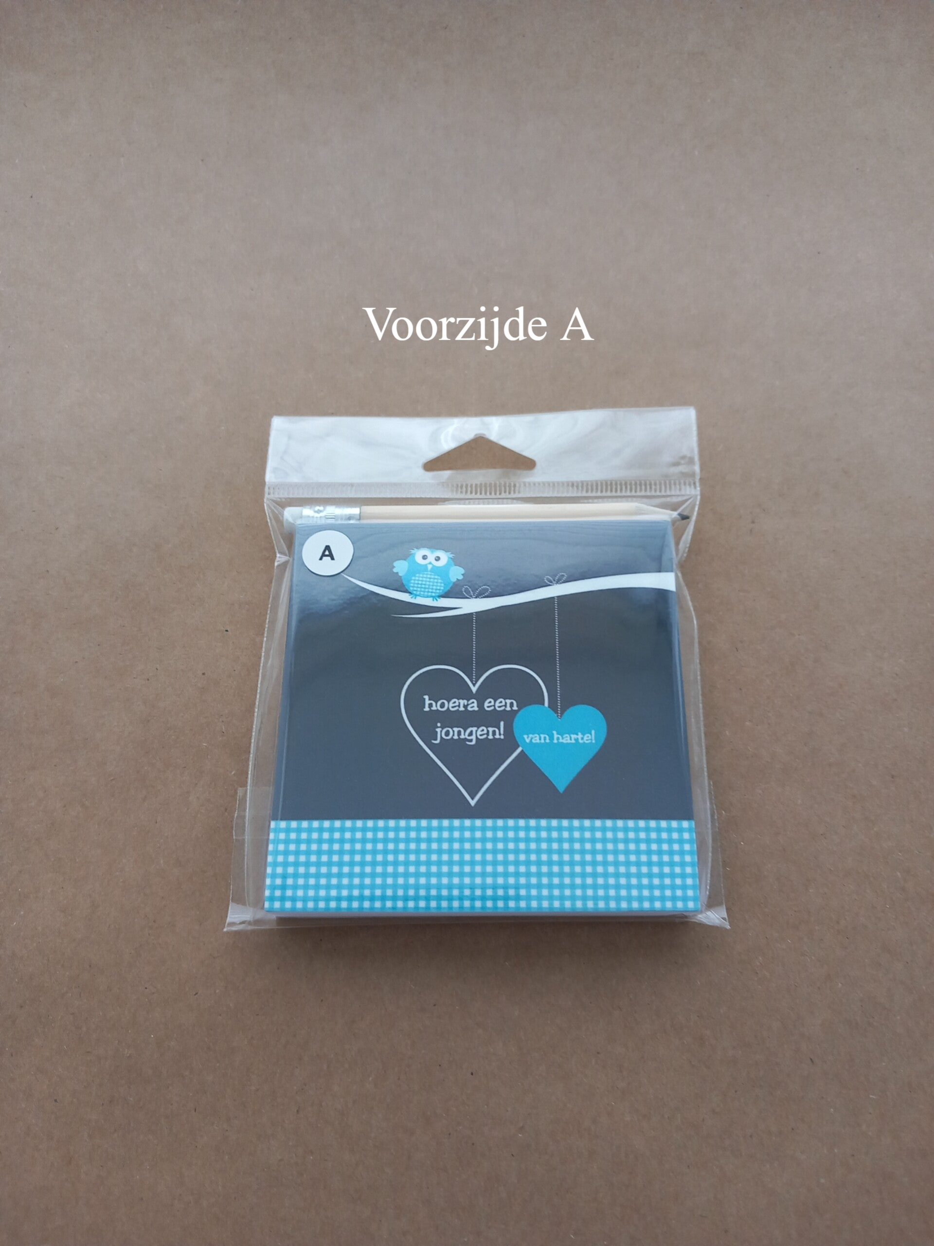 Notitieblokje Baby jongen A