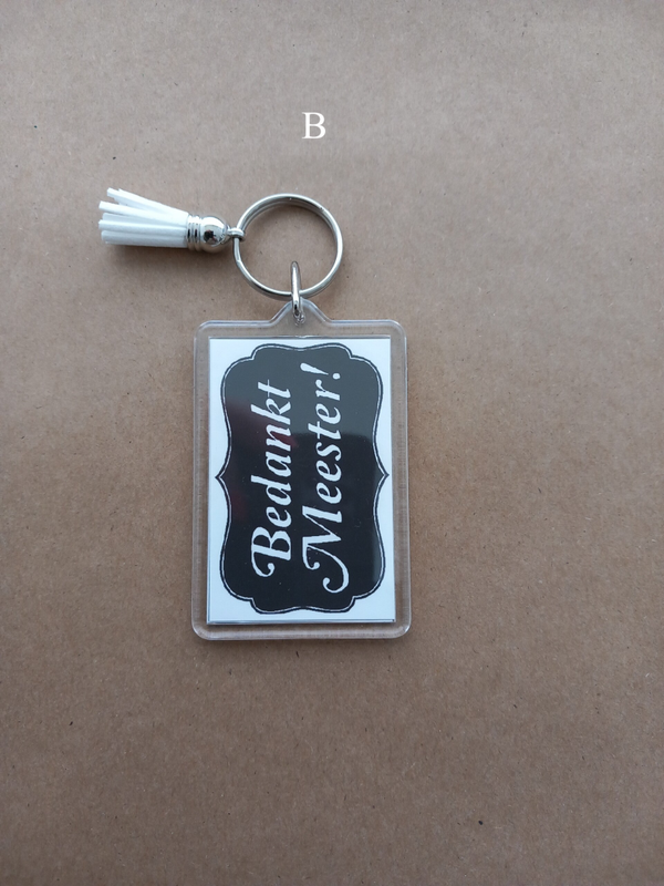 Sleutelhanger Meester B