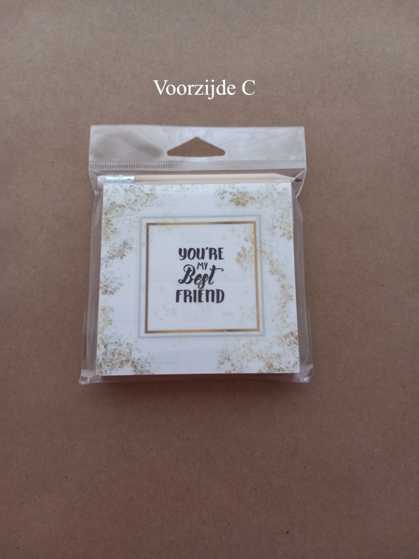 Notitieblokje Vriend C