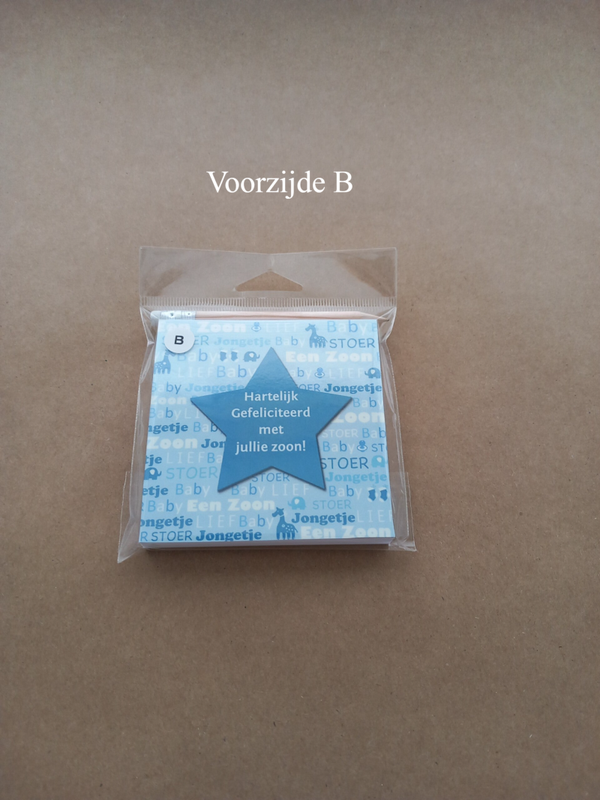 Notitieblokje Baby jongen B