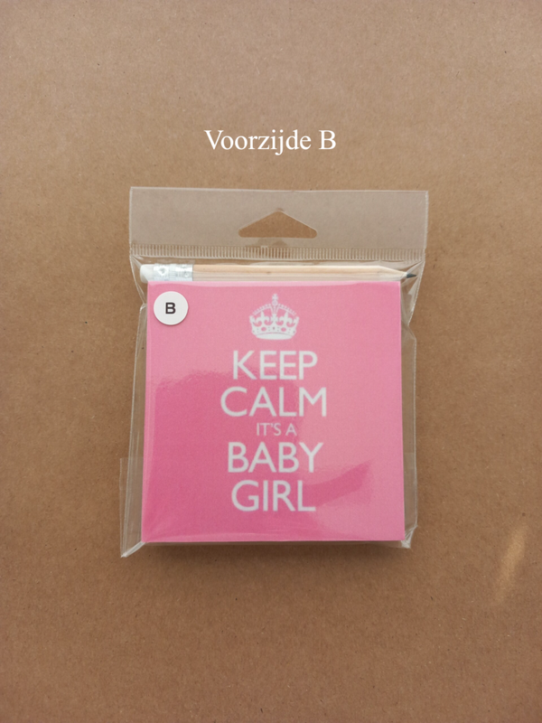 Notitieblokje Baby meisje B