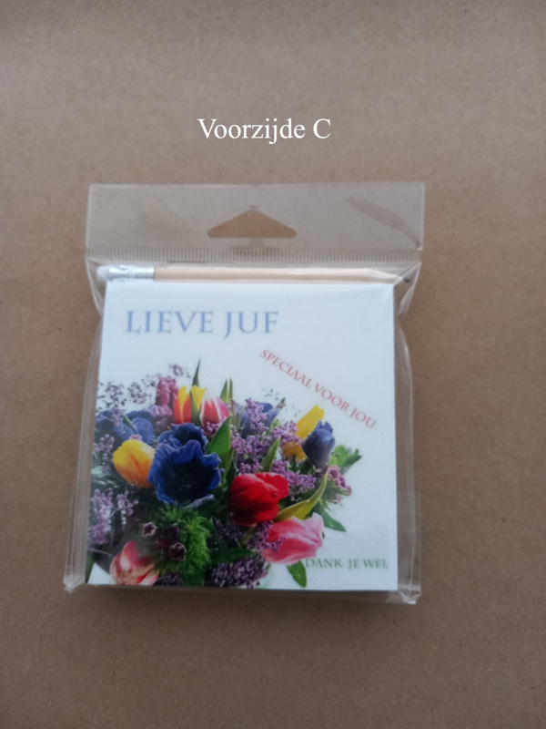Notitieblokje Juf C
