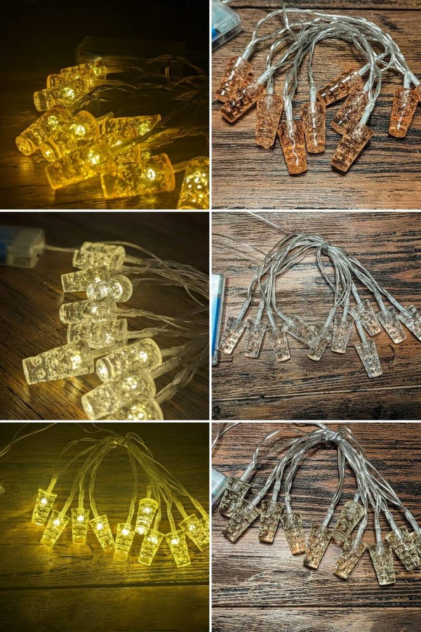 Dubbeglas - Lichterkette (10 Leds - 10 Dubben)