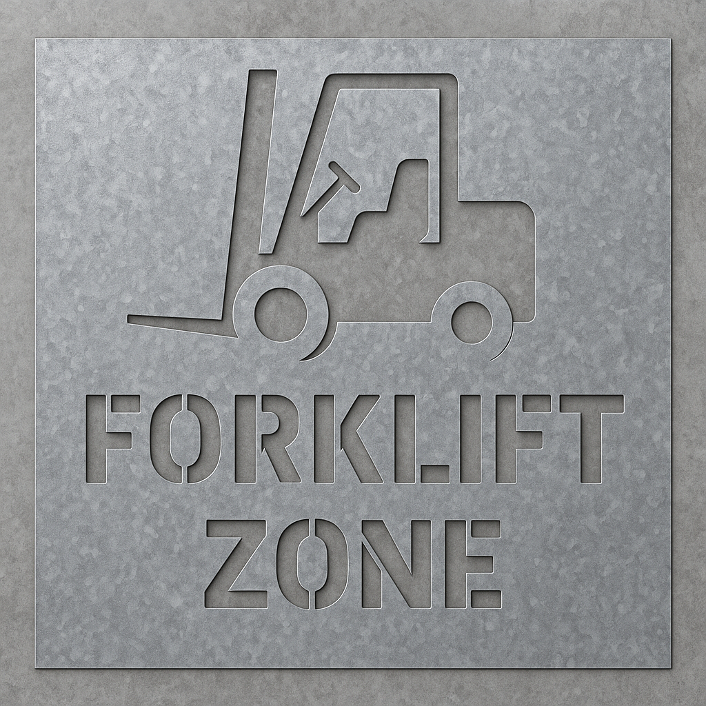 FORKLIFT ZONE STENCIL