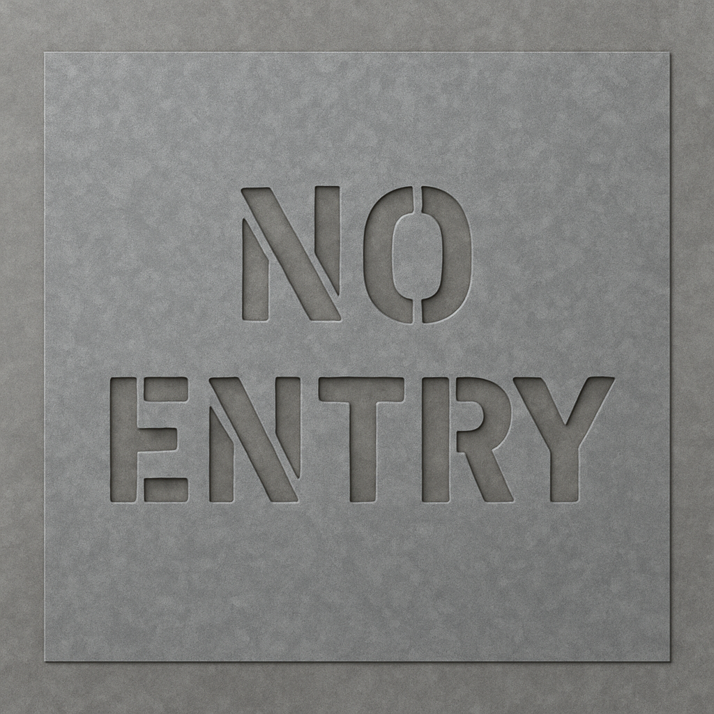 NO ENTRY
