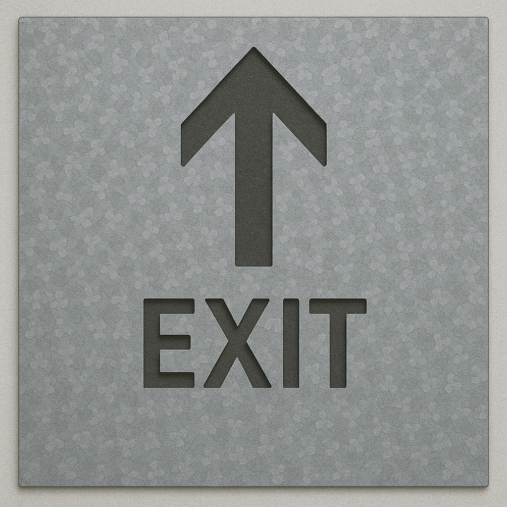 EXIT (STRAIGHT AHEAD)