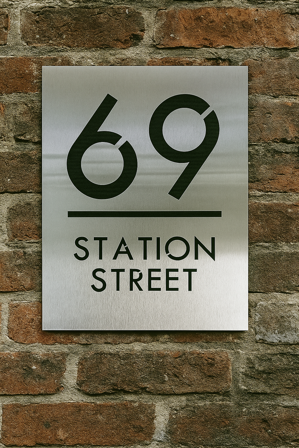 Station Road Address Plaque