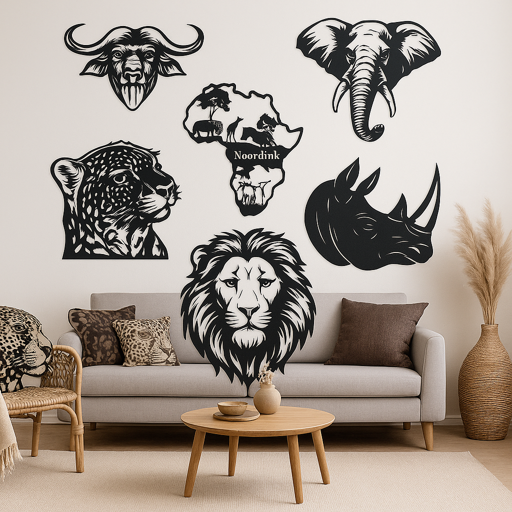 African Safari Wall Art Set